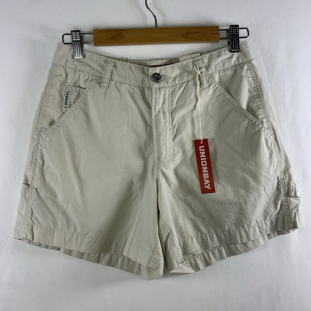 VTG 00s Deadstock Union Bay Womens Y2K Carpenter Shorts Size 0 Grunge Granola